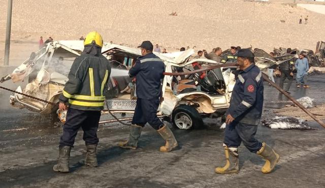 حادث الطريق الدائرى الأوسطى