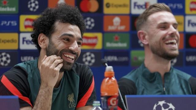 محمد صلاح خلال المؤتمر الصحفي