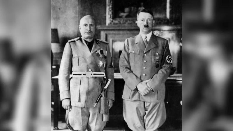موسوليني وهتلر