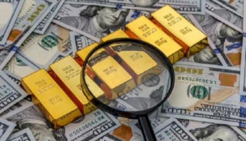 ارتفاع اسعار الدولار وانخفاض اسعار الذهب 