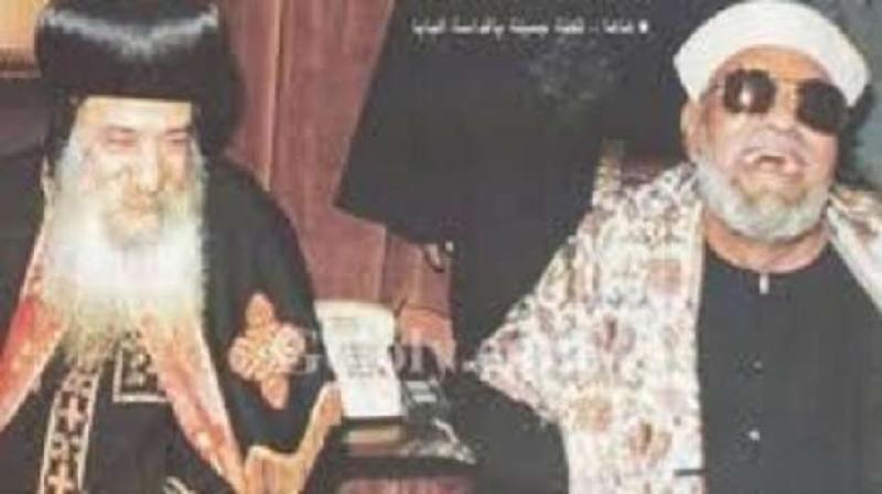 الشيخ الشعروي مع البابا شنوده
