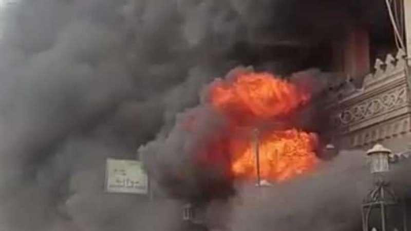 حريق مستشفى النور المحمدي بالمطرية