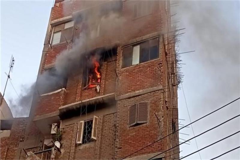 السيطرة على حريق داخل شقة سكنية بالحوامدية