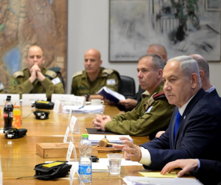 نتنياهو في اجتماع عسكري