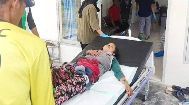 السيدة بعد خروجها من فم التمساح