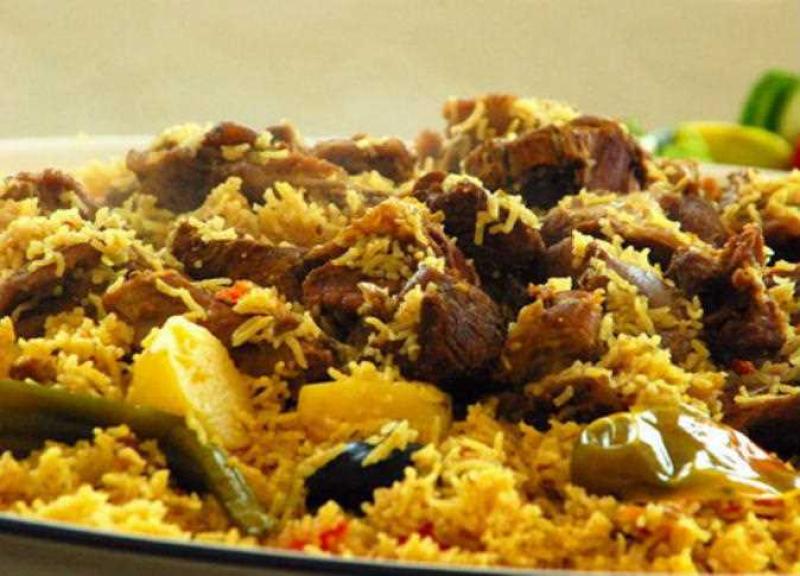 وجبة كبسة خليجي