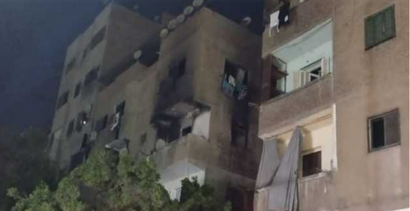 حريق شقة سودانيين بالجيزة