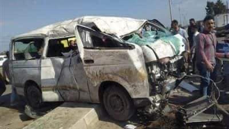 مصرع طالبة وإصابة 9 في حادث على الطريق الإقليمي  بالشرقية