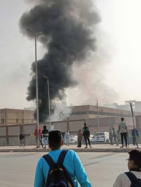 أنفجارات ضخمة تهز الخصوص والمرج نتيجة حريق في محطة صرف صحي