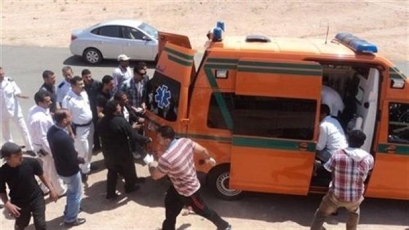 بالأسماء المصابون في حادث انقلاب شاحنة  في بني سويف