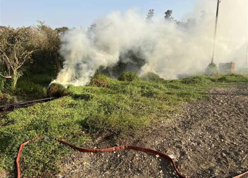 القبض على 3 أشخاص قاموا بإشعال النيران فى أرض زراعية بكفر الشيخ