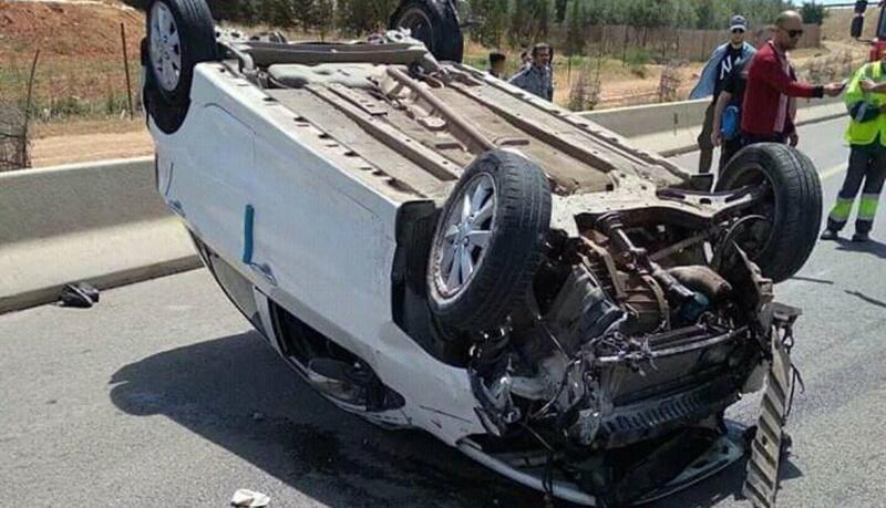 حادث تصادم بين سيارتين ملاكي وأخرى ربع نقل بميدان الحصري في 6 أكتوبر