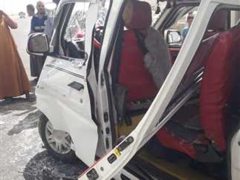 إصابة 9 أشخاص بينهم طفلين بحادث تصادم أعلى محور دار السلام بسوهاج