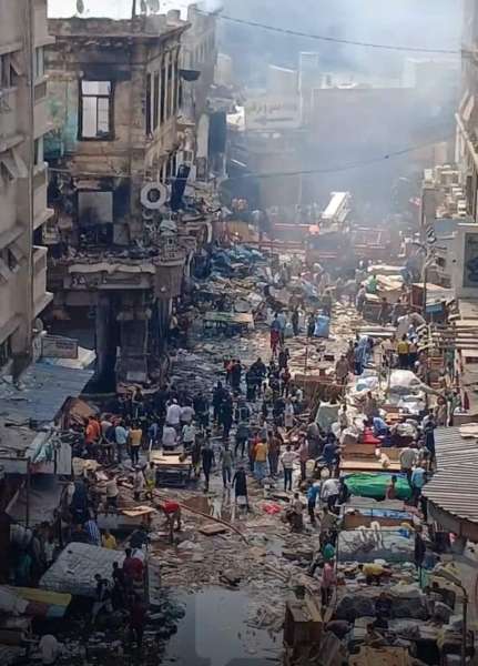 بالصور :دمار هائل في قلب القاهرة: حريق العتبة يُخلِّف خسائر مادية وبشرية فادحة