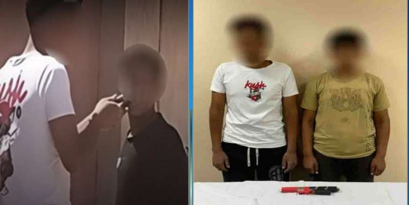 تهديد  طالبات بصاعق كهربائي أمام مدرسة بالفيوم.. والداخلية تضبط المتهمين