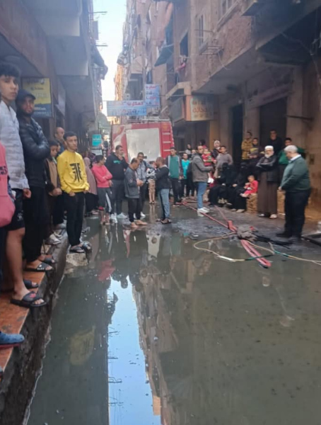 حريق بمقهي بشارع جامعة الأقصر والحماية تسيطر عليه