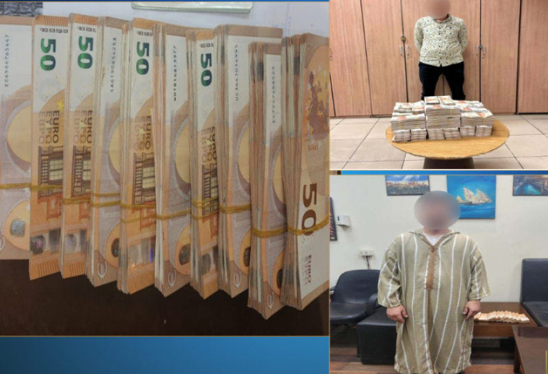 ضبط راكبين بحوزتهما مبالغ مالية مخالفة قبل سفرهما في مطار القاهرة