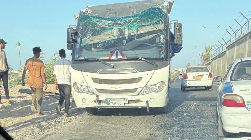 حادث طريق الشاحنات ببورسعبد