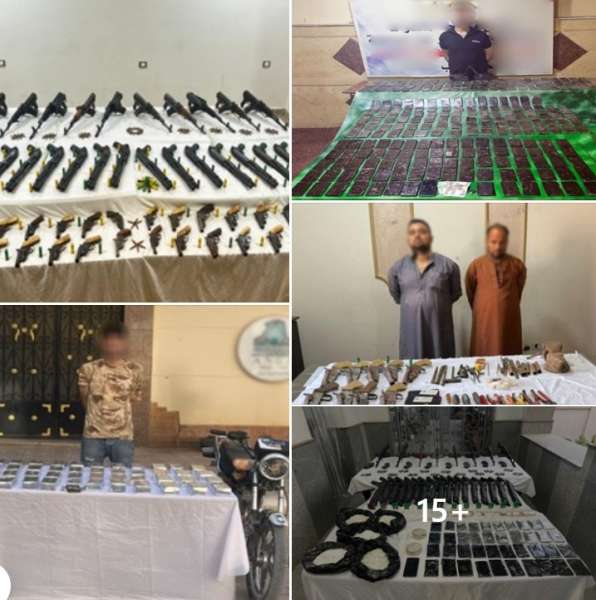 الداخلية تحبط نشاط بؤر إجرامية لتجارة المخدرات والأسلحة غير المرخصة ومصرع 3 عناصر شديدة الخطورة
