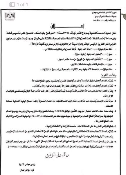 بزنس الأراضي في سوهاج.. جمعيات أهلية تتحول إلى سماسرة تحت غطاء التنمية