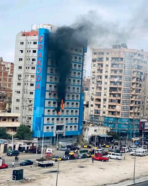 حريق بمستشفي الأسكندارية