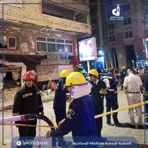 نهيار عقار في العصافرة شرق الإسكندرية وإصابة 3 أشخاص دون وفيات نهيار عقار في العصافرة شرق الإسكندرية وإصابة 3 أشخاص دون وفيات