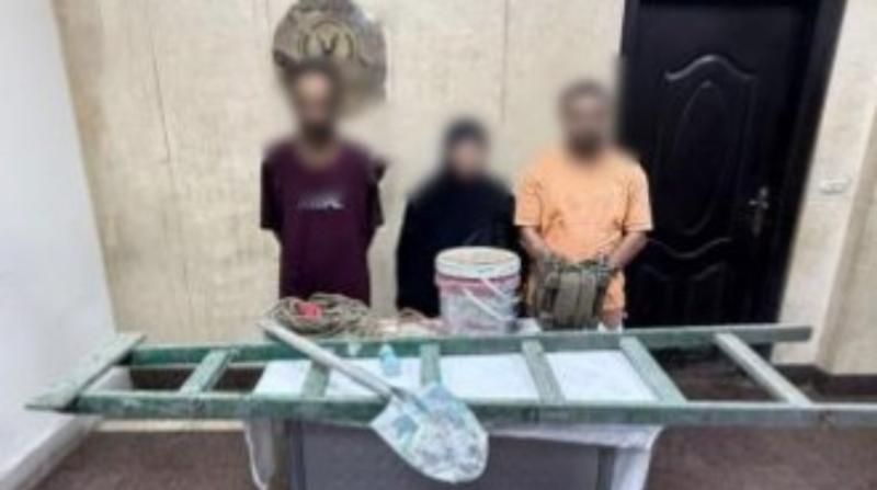 أثناء الحفر في الظلام.. الداخلية تضبط عصابة تنقيب داخل عقار أثري بالجمالية