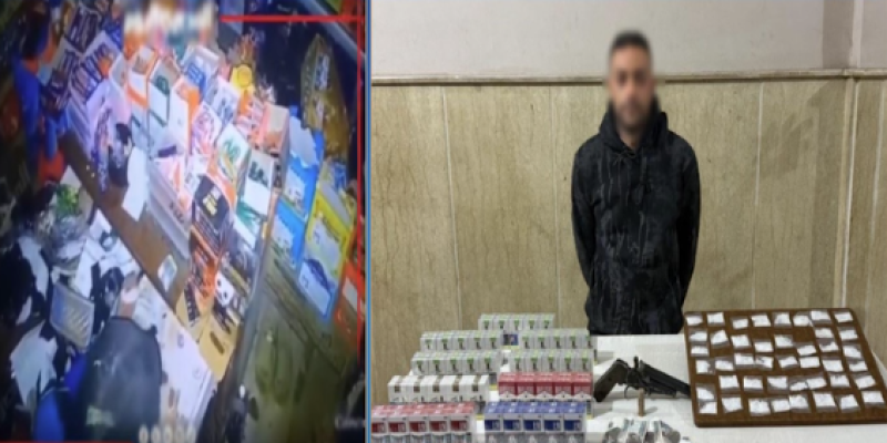 القبض على لص كفر الشيخ بعد سرقته محلًا تجاريًا وامتلاكه سلاحًا ومخدرات