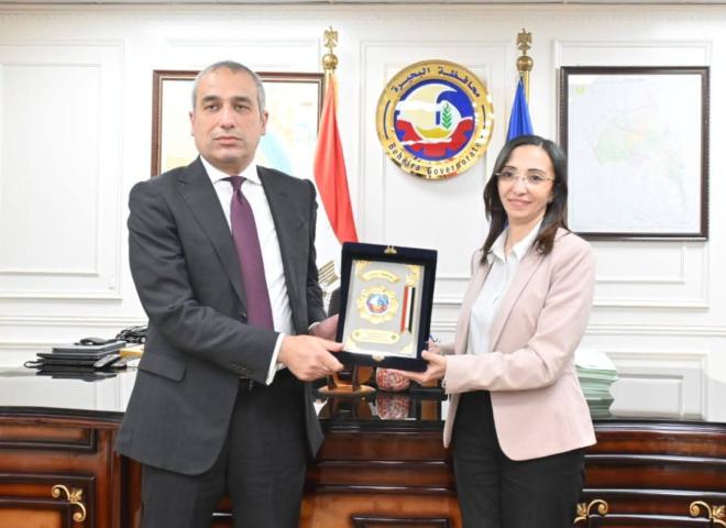 محافظ البحيرة تستقبل الرئيس التنفيذي للبنك الزراعي المصري