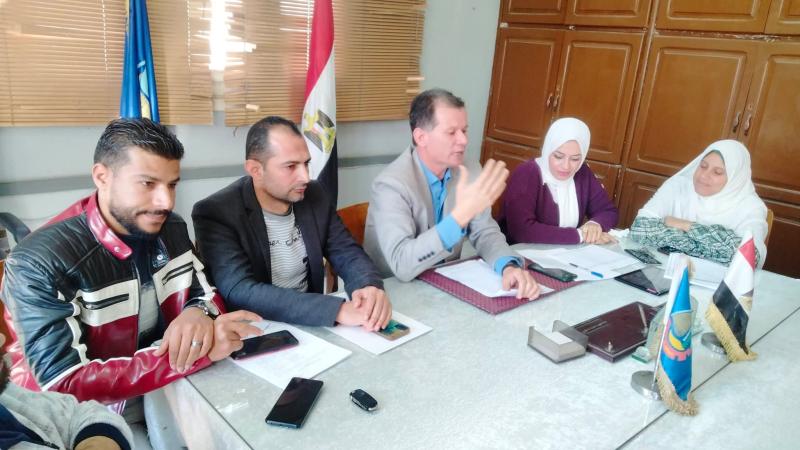 زراعة البحيرة تعقد اجتماعاً لتصحيح الحيازات والاحواض على المنظومة