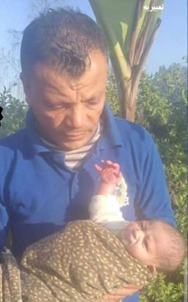 العثور على طفلة حديثة الولادة أعلى كوبري شربين وإنقاذها في اللحظات الأخيرة