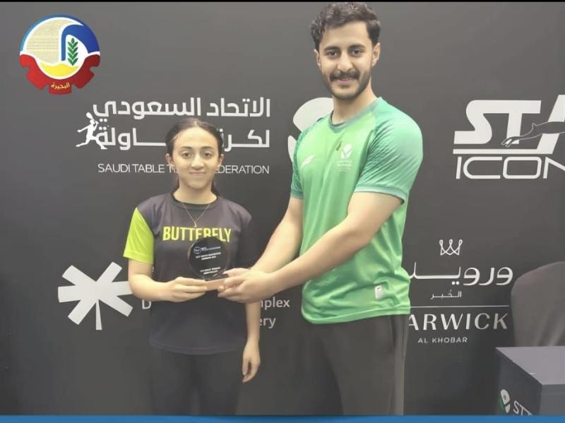 البحيرة تحصد الميدالية البرونزية لبطولة الدمام الدولية لتنس الطاولة