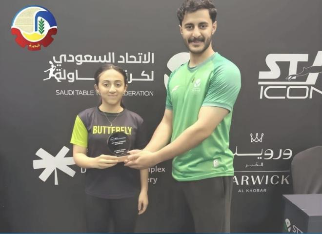 البحيرة تحصد الميدالية البرونزية لبطولة الدمام الدولية لتنس الطاولة