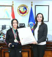 محافظ البحيرة تُكرّم بطلات المشروع القومي للموهبة والبطل الأولمبي بعد إنجازات مشرفة محلياً ودولياً