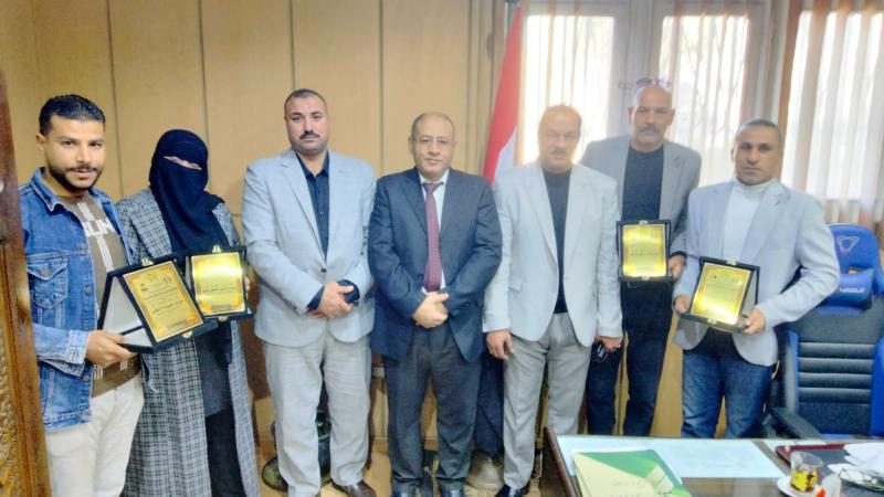 زراعة البحيرة تكرم 4 موظفين  متميزين عن شهر نوفمبر2025