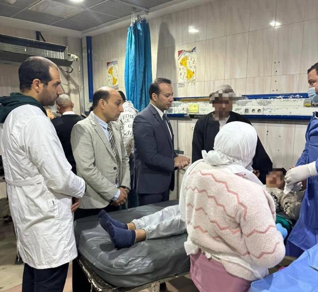 وكيل وزارة الصحة بالبحيره يقوم بمرور مفاجئ على مستشفى كفر الدوار العام