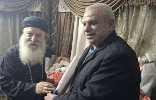 ” رئيس مدينة حوش عيسي ” ووفد من قيادات المركز التنفيذية و الشعبية لتقديم التهانى للأخوة الأقباط بمناسبة عيد الميلاد المجيد .