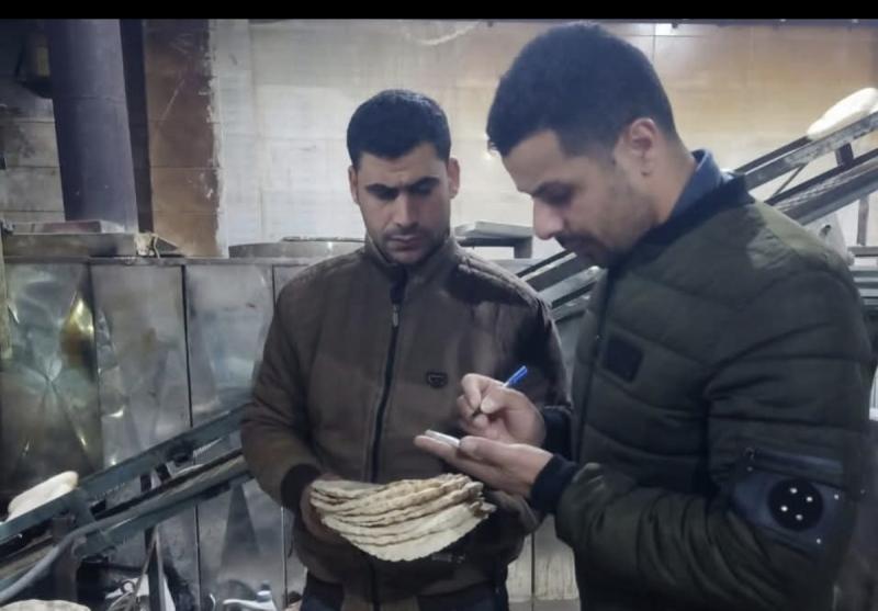 ضبط مخبز بالدلنجات  قام بإنتاج خبز ناقص الوزن بمقدار 29 جرام للرغيف وجارى تطبيق لائحه الجزاءات عليه