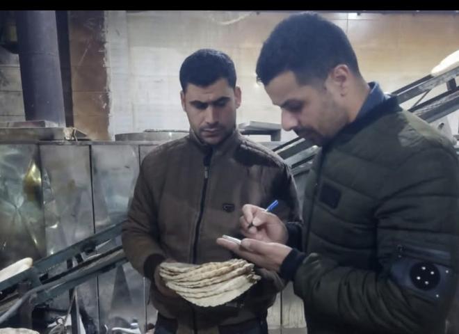 ضبط مخبز بالدلنجات  قام بإنتاج خبز ناقص الوزن بمقدار 29 جرام للرغيف وجارى تطبيق لائحه الجزاءات عليه