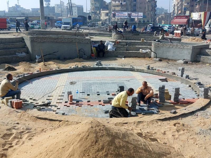 استكمال تطوير ميدان المحطة بدمنهور ضمن الخطة الاستثمارية