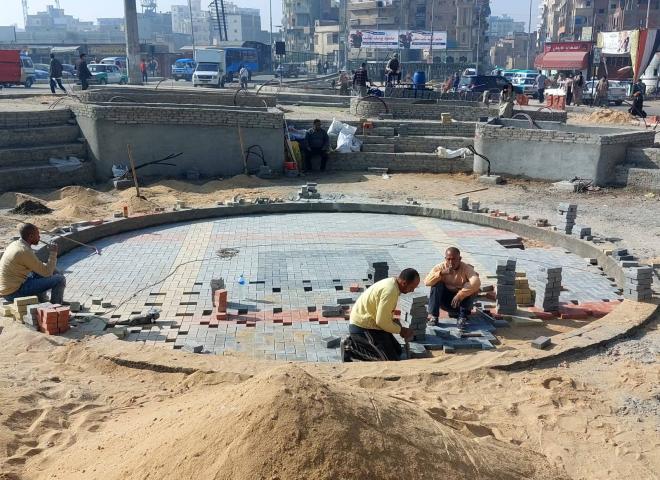 استكمال تطوير ميدان المحطة بدمنهور ضمن الخطة الاستثمارية