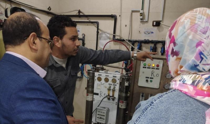 جولة مرورية لمدير عام العلاجي ومدير الإدارة الهندسية على مستشفيات كفر الدوار العام وحميات كفر الدوار