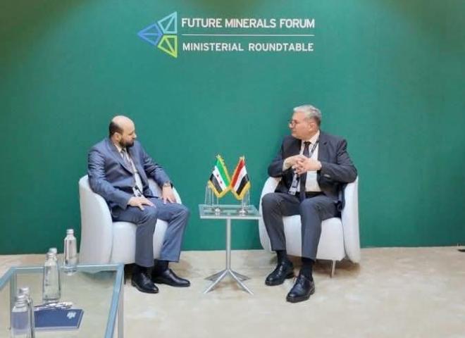 وزير البترول والثروة المعدنية يلتقي نظيره السوري