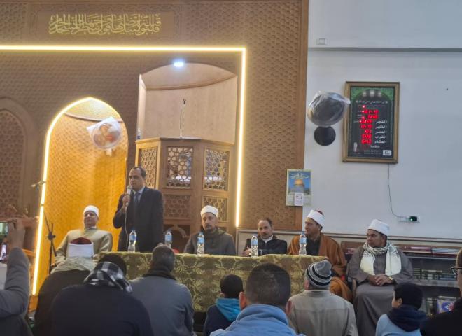 في أجواء إيمانية ..حوش عيسى تحتفل بمعجزة الإسراء والمعراج بمشاركة القيادات التنفيذية والدينية