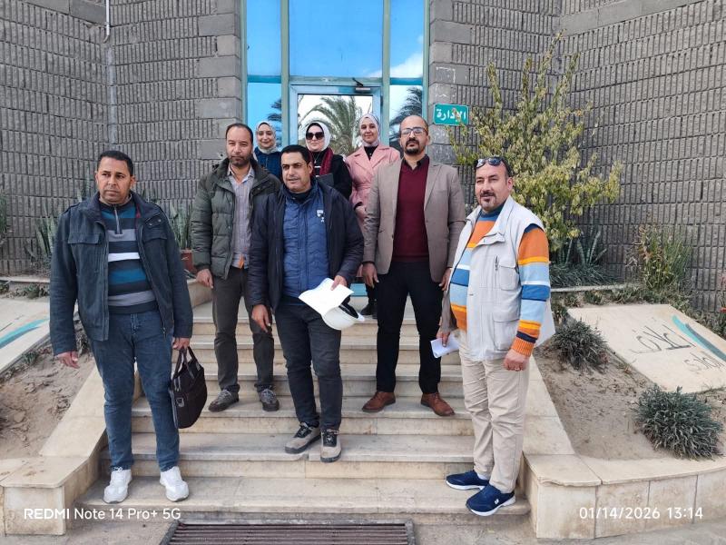 جهاز النوبارية الجديدة ينسق مع جهات وزارة الصناعة لتنفيذ حملة موسعة بالمنطقة الصناعية