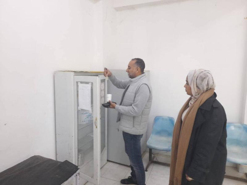 في جولة مفاجئة صباح الجمعة .. «وكيل وزارة الصحة» بشمال سيناء يتفقد وحدات  المنجم والجفجافة ووحدة الكيلو ٦٤ بالحسنة