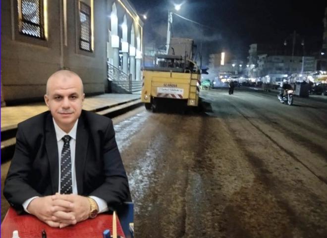 متابعة أعمال النظافة بالفترة المسائية بشوارع حوش عيسى