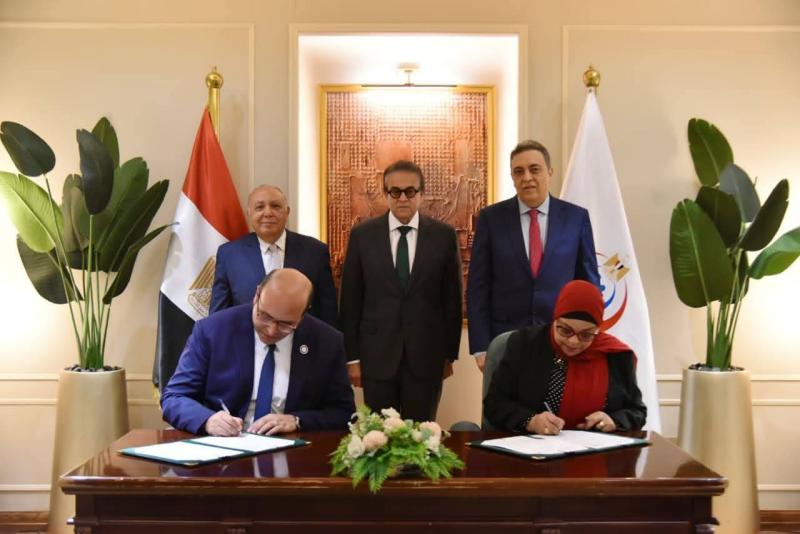 الدكتور خالد عبدالغفار، نائب رئيس مجلس الوزراء وزير الصحة والسكان يشهد ، مراسم توقيع مذكرة تفاهم بين وزارة الصحة والسكان وجامعة أكتوبر للعلوم الحديثة والآداب (MSA