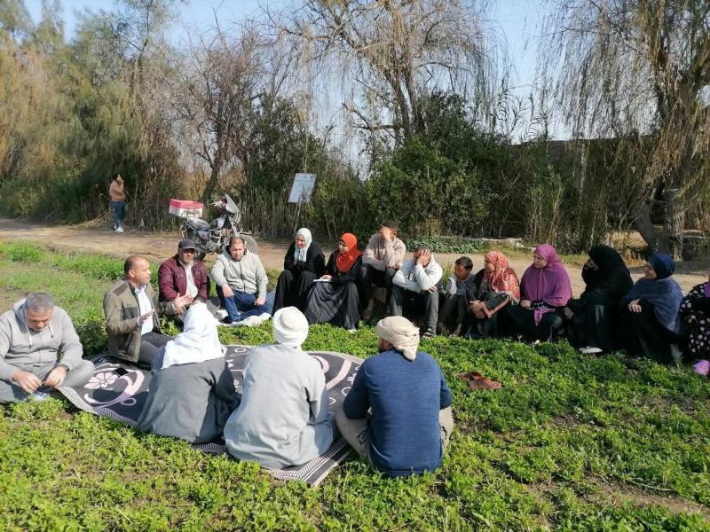 مدرسة حقلية لمحصول القمح بقرية بيبان – مركز كوم حمادة
