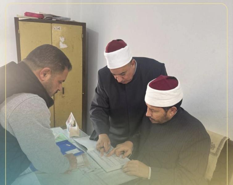 مرور مفاجئ لمدير مديرية أوقاف البحيرة على إدارة أوقاف بدر